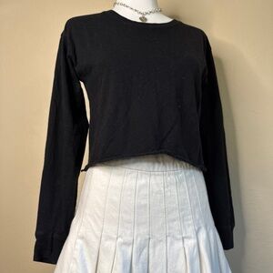 Long sleeve crop top